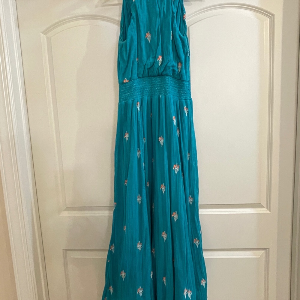 Anthropologie Floreat full length halter maxi dress. - Picture 4 of 11